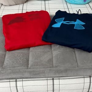 GUC Men’s Under Armour Red and Navy Hoodies size XL